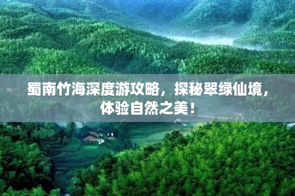 蜀南竹海深度游攻略，探秘翠绿仙境，体验自然之美！