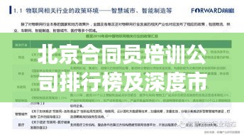 北京合同员培训公司排行榜及深度市场分析