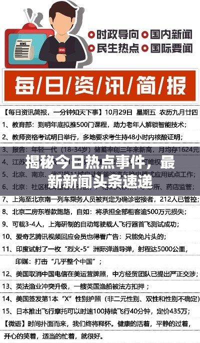 揭秘今日热点事件，最新新闻头条速递