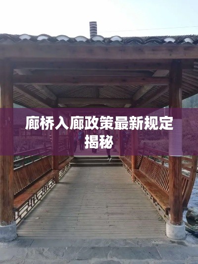 廊桥入廊政策最新规定揭秘