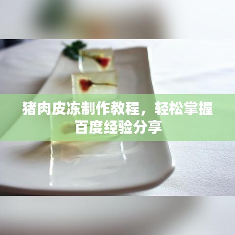 猪肉皮冻制作教程，轻松掌握百度经验分享