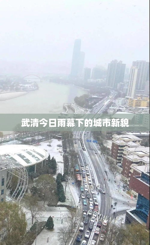 武清今日雨幕下的城市新貌