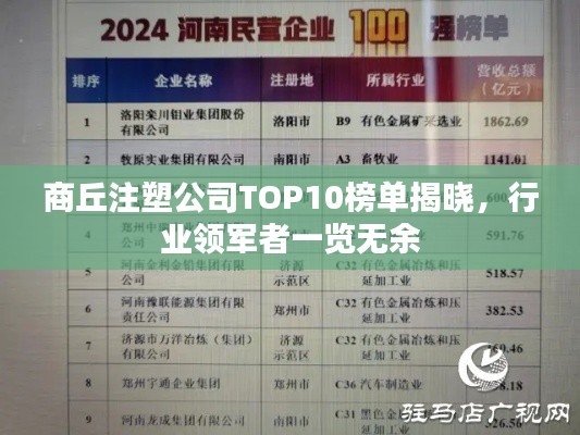 商丘注塑公司TOP10榜单揭晓，行业领军者一览无余