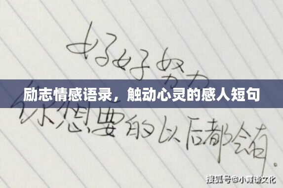 励志情感语录，触动心灵的感人短句