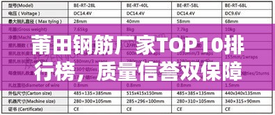 莆田钢筋厂家TOP10排行榜，质量信誉双保障！
